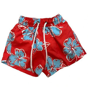 Snapper Rock Boy’s Hibiscus Swim Trunks Shorts